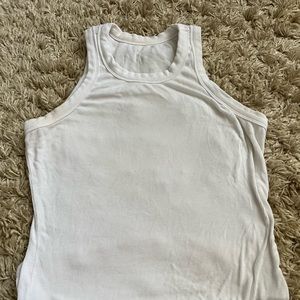 White muscle tee